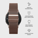 Burga Samsung Galaxy Watch 20mm Armbånd Mesh Elegance Rosegull