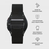 Burga Samsung Galaxy Watch 20mm Armbånd Mesh Elegance Svart