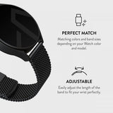 Burga Samsung Galaxy Watch 22mm Armbånd Mesh Elegance Svart