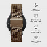 Burga Samsung Galaxy Watch 22mm Armbånd Mesh Elegance Gull