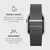 Burga Apple Watch 38/40/41/42mm Armbånd Mesh Elegance Sølv