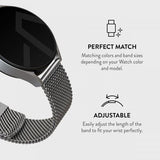 Burga Samsung Galaxy Watch 22mm Armbånd Mesh Elegance Sølv