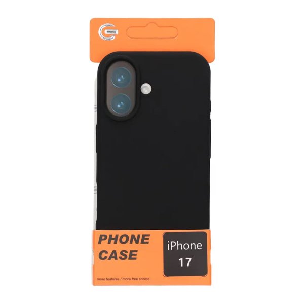 iPhone 17 Deksel Liquid Silicone Svart