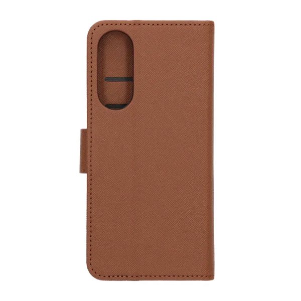 Samsung Galaxy S25 Edge Etui med Kortlomme stativfunksjon Brun
