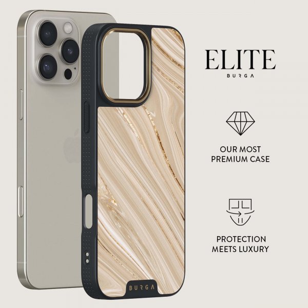 Burga iPhone 15 Deksel Elite Dark MagSafe Full Glam