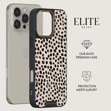 Burga iPhone 15 Pro Deksel Elite Dark MagSafe Almond Latte