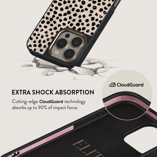 Burga iPhone 14 Deksel Elite Dark MagSafe Almond Latte