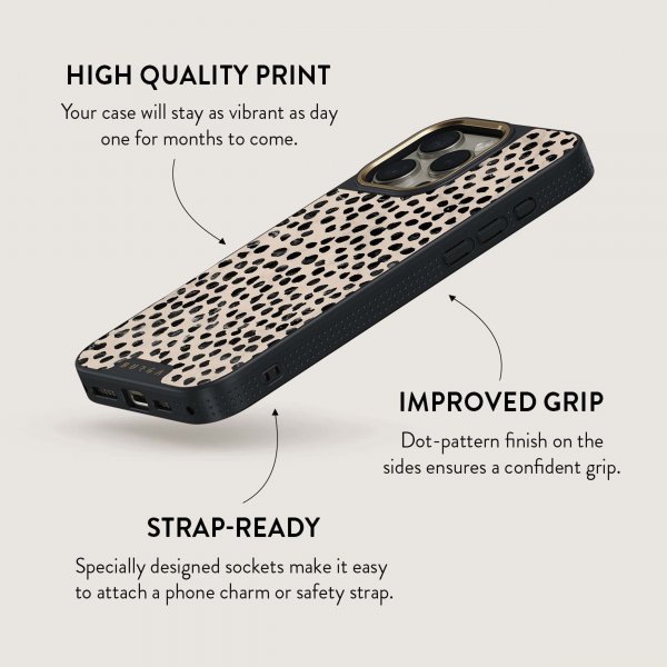 Burga iPhone 15 Pro Deksel Elite Dark MagSafe Almond Latte