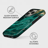 Burga iPhone 16 Deksel Tough MagSafe Emerald Pool