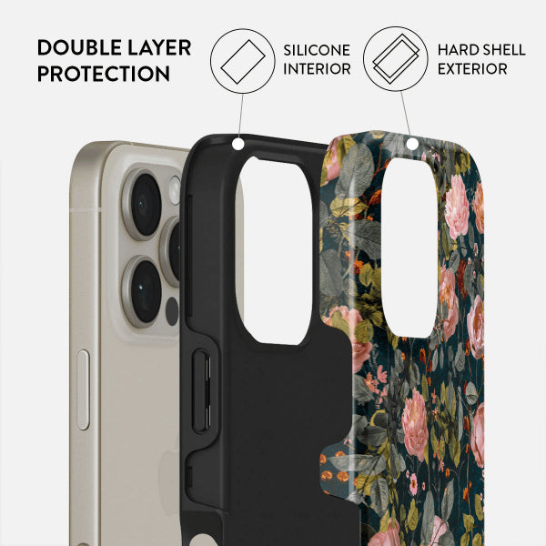 Burga iPhone 16 Deksel Tough MagSafe Bloomy Garden