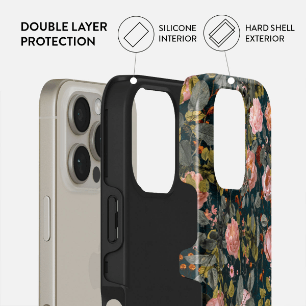 Burga iPhone 16 Pro Max Deksel Tough MagSafe Bloomy Garden