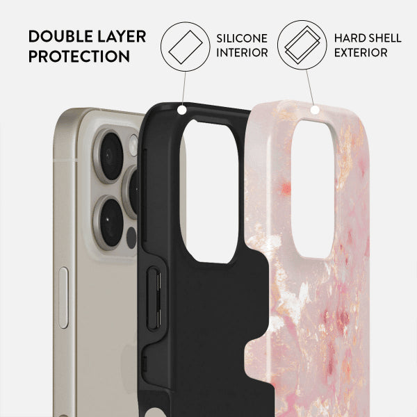 Burga iPhone 16 Deksel Tough Golden Coral