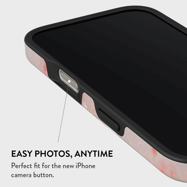 Burga iPhone 16 Deksel Tough Golden Coral