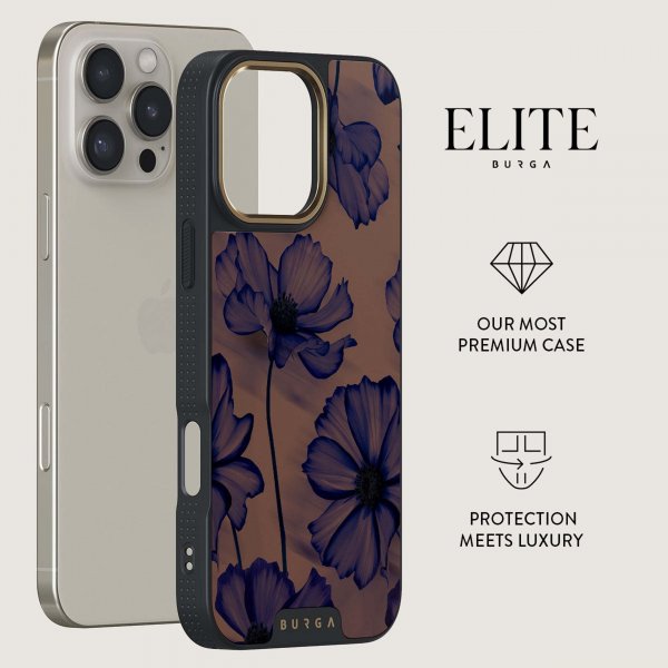 Burga iPhone 16 Pro Deksel Elite Dark MagSafe Velvet Night