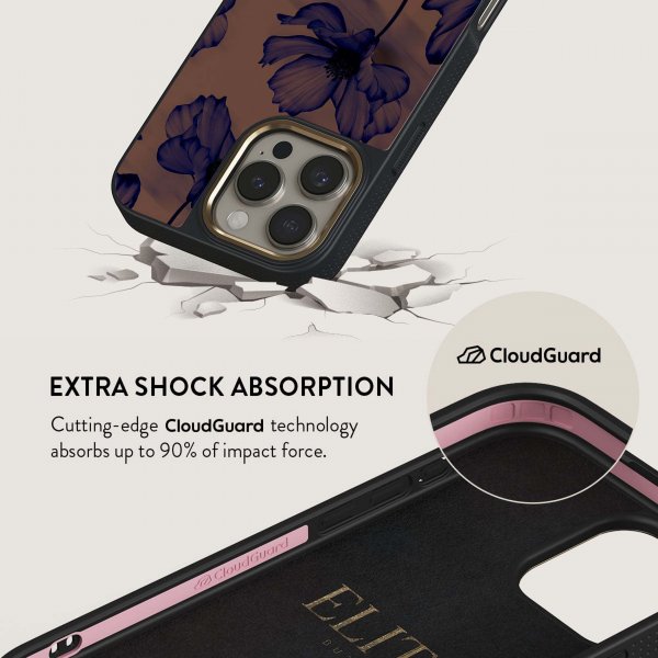 Burga iPhone 15 Pro Deksel Elite Dark MagSafe Velvet Night