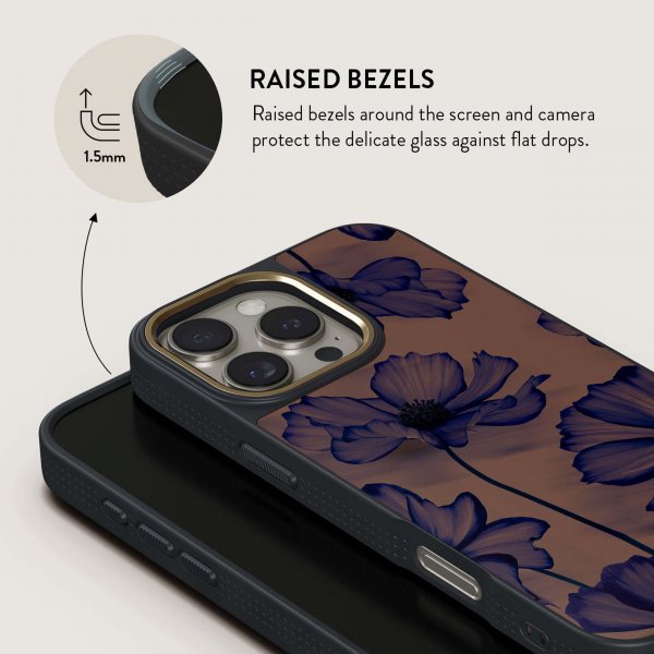 Burga iPhone 15 Pro Deksel Elite Dark MagSafe Velvet Night