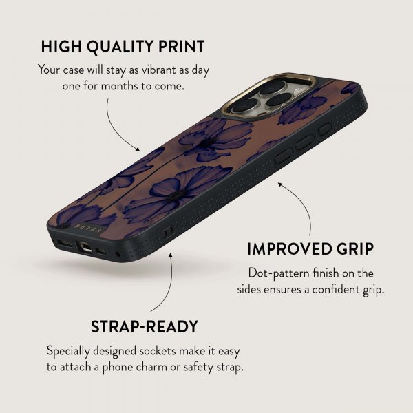 Burga iPhone 16 Plus Deksel Elite Dark MagSafe Velvet Night