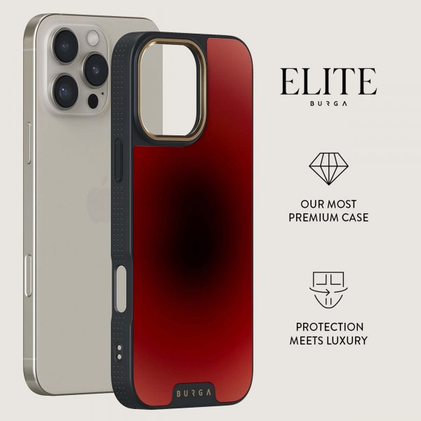 Burga iPhone 14 Deksel Elite Dark MagSafe No Talking