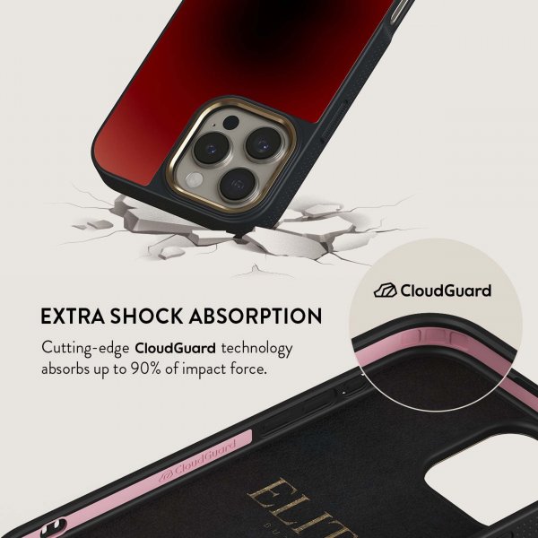Burga iPhone 15 Pro Max Deksel Elite Dark MagSafe No Talking
