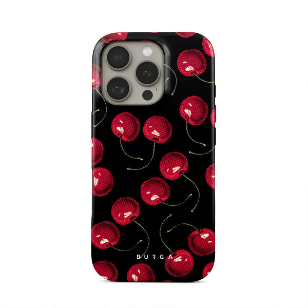 Burga iPhone 15 Deksel Tough MagSafe Cherrybomb