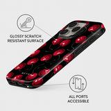 Burga iPhone 15 Deksel Tough MagSafe Cherrybomb
