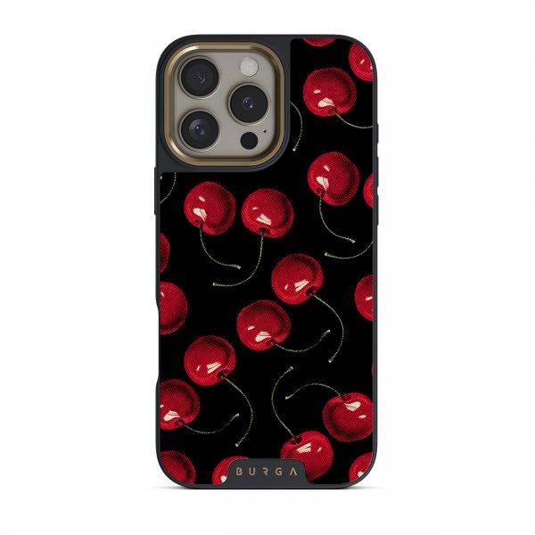 Burga iPhone 16 Deksel Elite Dark MagSafe Cherrybomb