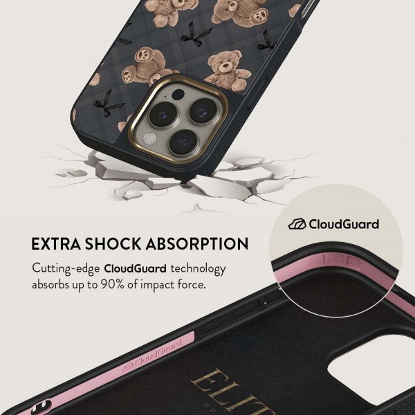 Burga iPhone 16 Pro Deksel Elite Dark MagSafe BFF