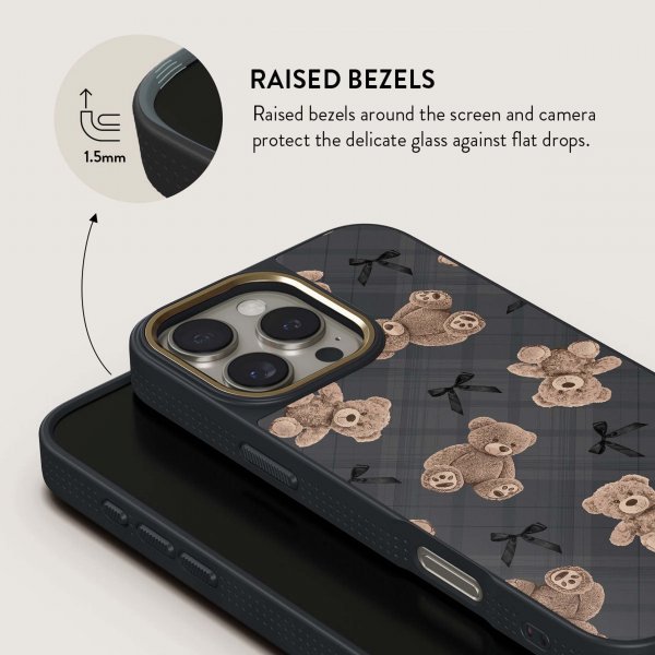 Burga iPhone 15 Plus Deksel Elite Dark MagSafe BFF
