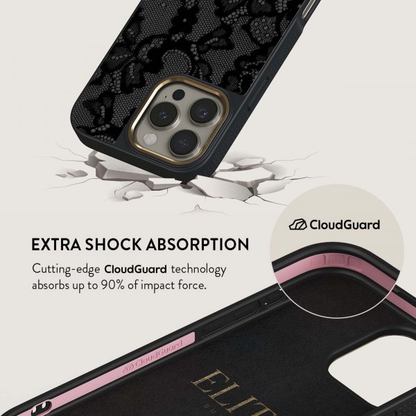 Burga iPhone 15 Pro Max Deksel Elite Dark MagSafe Magnetic