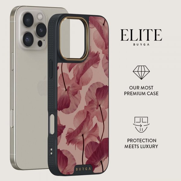 Burga iPhone 14 Deksel Elite Dark MagSafe Tender Kiss