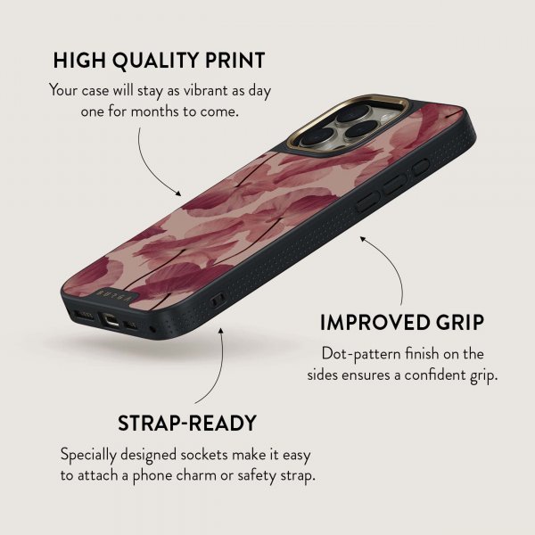 Burga iPhone 14 Deksel Elite Dark MagSafe Tender Kiss