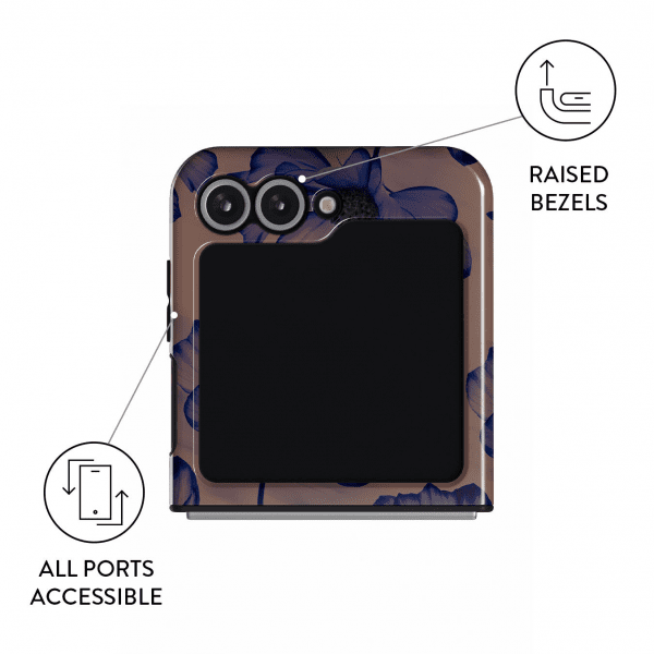 Burga Samsung Galaxy Z Flip 6 Deksel Tough Velvet Night
