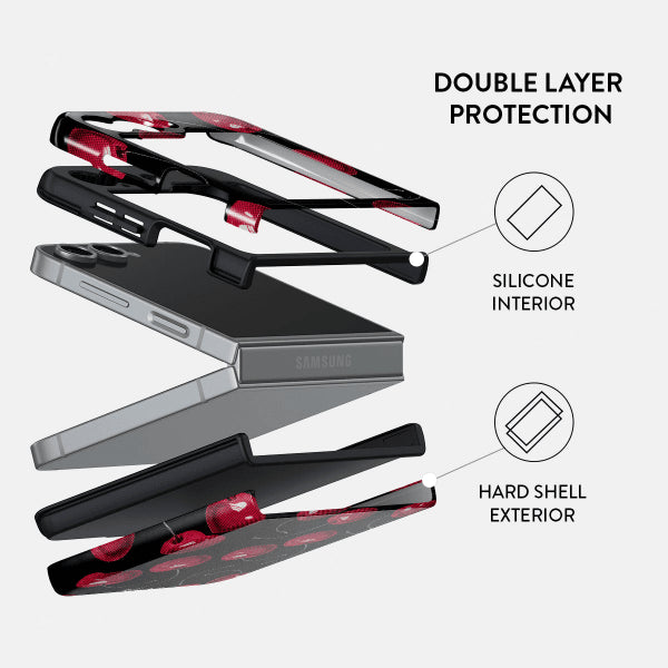 Burga Samsung Galaxy Z Flip 6 Deksel Tough Cherrybomb
