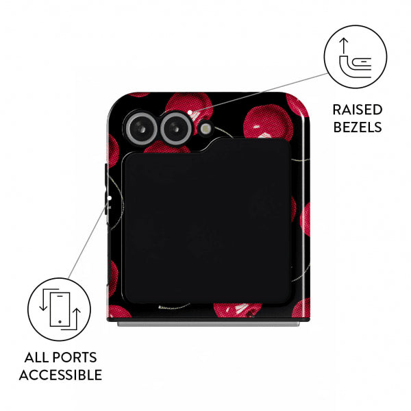 Burga Samsung Galaxy Z Flip 6 Deksel Tough Cherrybomb