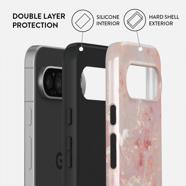 Burga Google Pixel 9 Pro XL Deksel Tough Golden Coral
