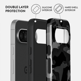 Burga Google Pixel 9 Pro XL Deksel Tough Night Black Camo