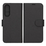Samsung Galaxy S25 Edge Etui med Kortlomme stativfunksjon Svart