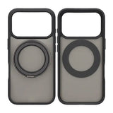 iPhone 17 Pro Deksel Roterbart Stativ Svart