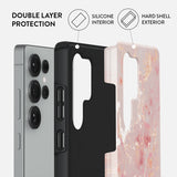 Burga Samsung Galaxy S25 Deksel Tough Golden Coral