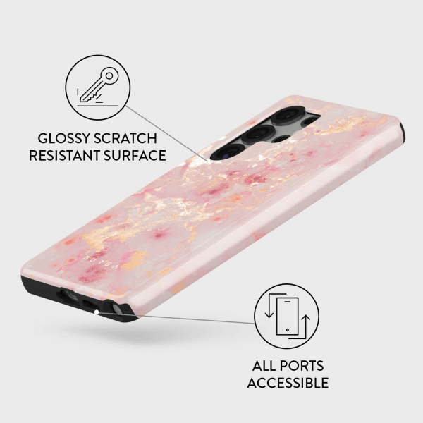 Burga Samsung Galaxy S25 Ultra Deksel Tough Golden Coral