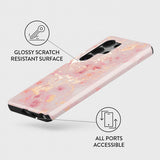 Burga Samsung Galaxy S25 Deksel Tough Golden Coral