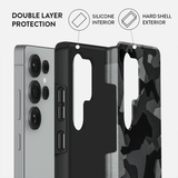 Burga Samsung Galaxy S25 Ultra Deksel Tough Night Black Camo