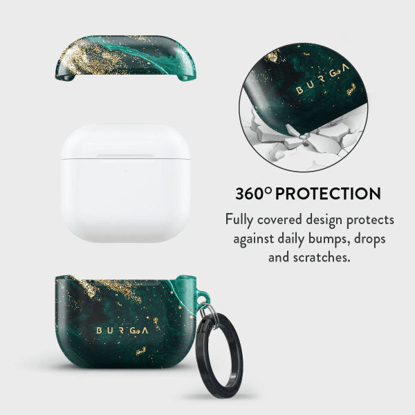 Burga AirPods 4 Deksel Design Emerald Pool