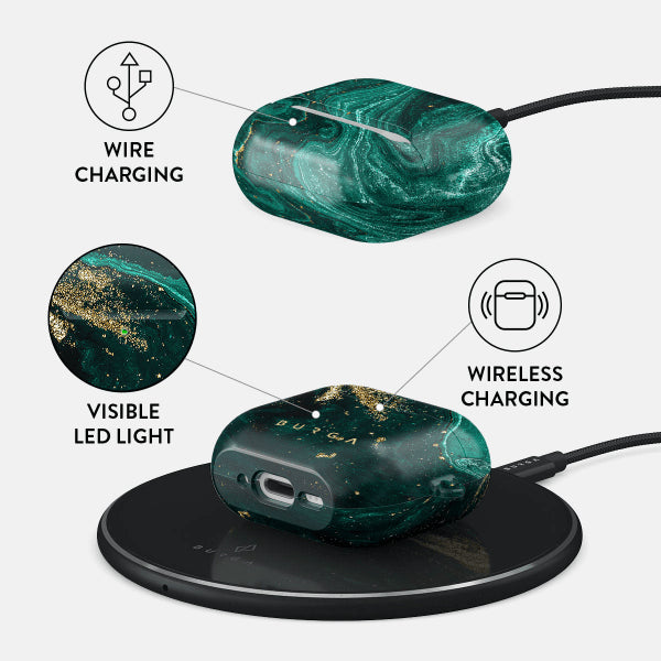 Burga AirPods 4 Deksel Design Emerald Pool