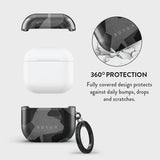 Burga AirPods 4 Deksel Design Night Black Camo