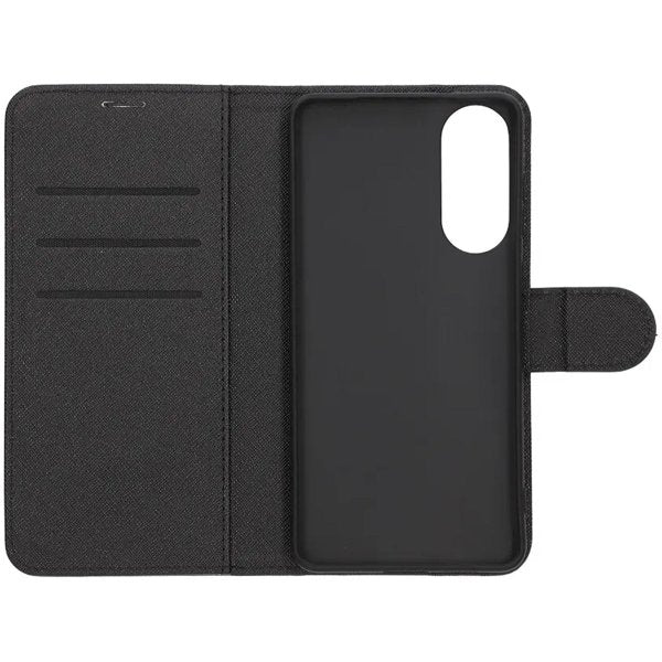 Samsung Galaxy S25 Edge Etui med Kortlomme stativfunksjon Svart