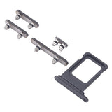 Knapper og SIM-kortholder for iPhone 16 Pro og 16 Pro Max - Svart