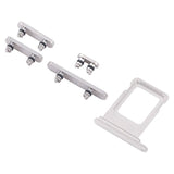 Knapper og SIM-kortholder for iPhone 16 Pro og 16 Pro Max - Hvit