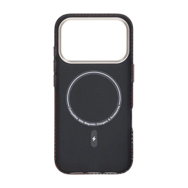 iPhone 17 Pro Deksel Aramidfiber MagSafe Rød