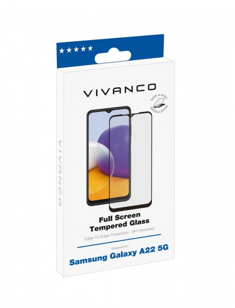 Vivanco Samsung Galaxy A22 5G Skjermbeskytter Full Screen